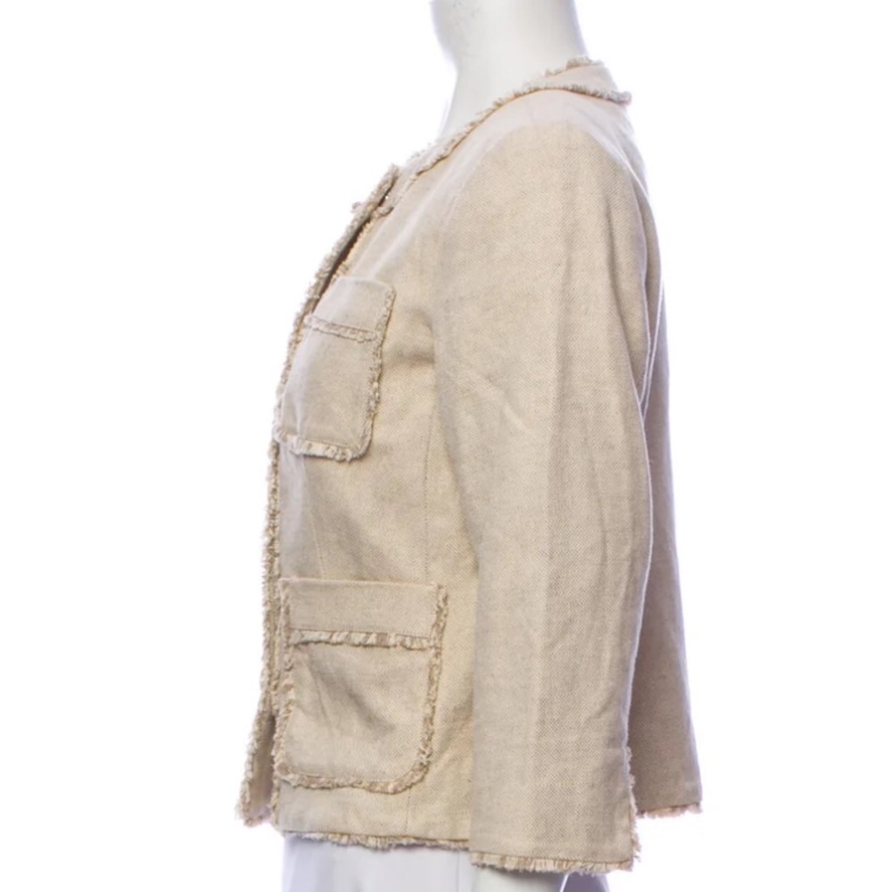 Michael Kors Cream Tweed Blazer - Picture 8 of 9